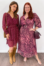 Blush Leopard Print Elevated Relaxed Feminine Dress