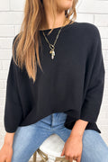 Luxury Black Knit Top Divine Quality Beautiful Shape