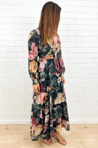 Vintage Blumen Maxikleid Feminin Zeitlos Tragbar