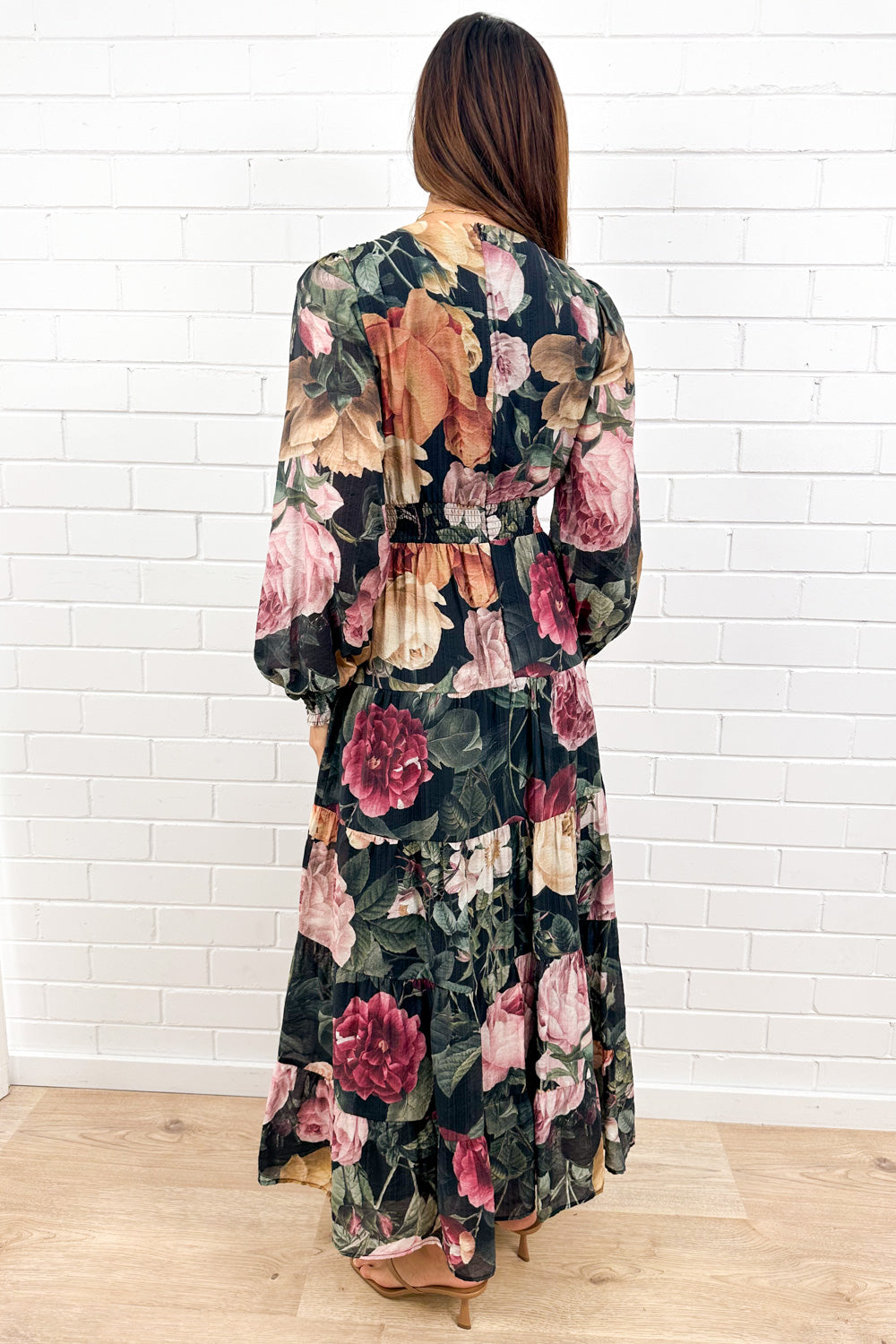 Vintage Blumen Maxikleid Feminin Zeitlos Tragbar