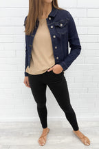 Indigo Denim Jacket Easy Classic Throw-On Style