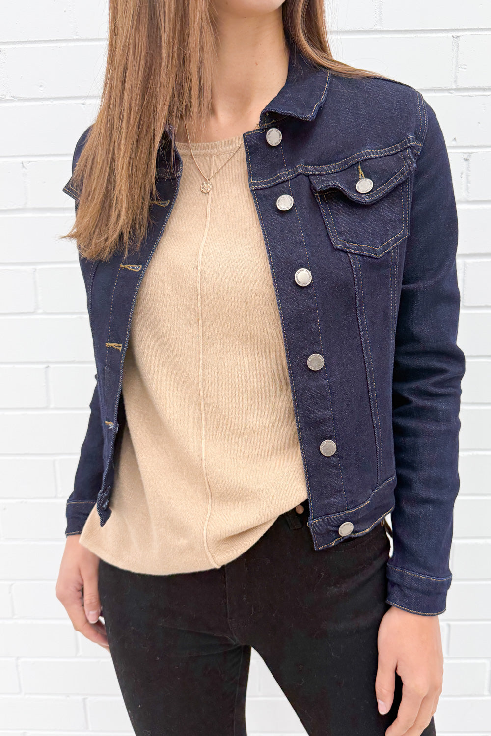 Indigo Denim Jacket Easy Classic Throw-On Style