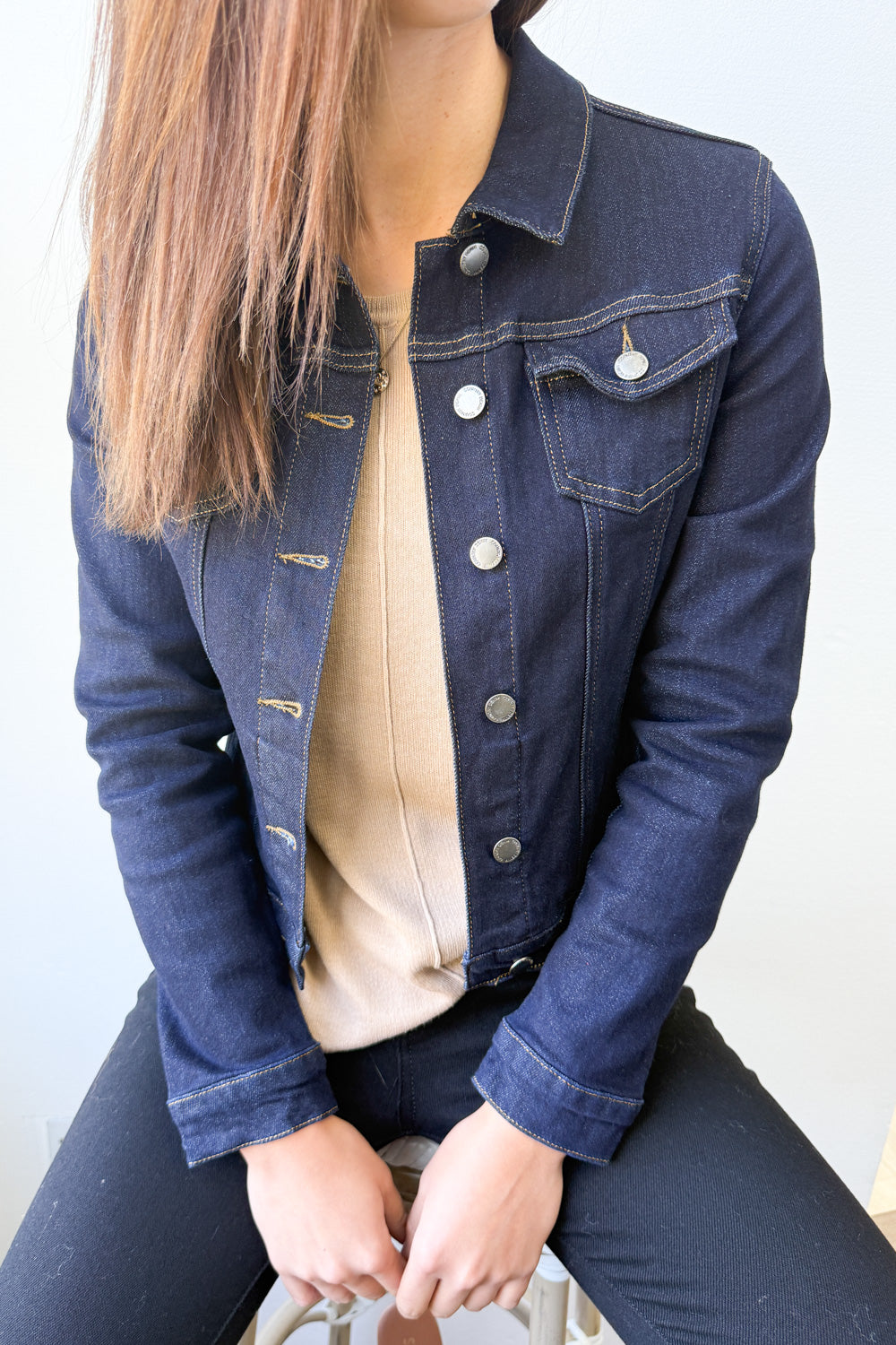 Indigo Denim Jacket Easy Classic Throw-On Style