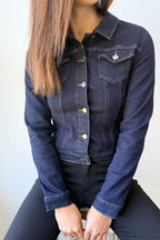 Indigo Denim Jacket Easy Classic Throw-On Style