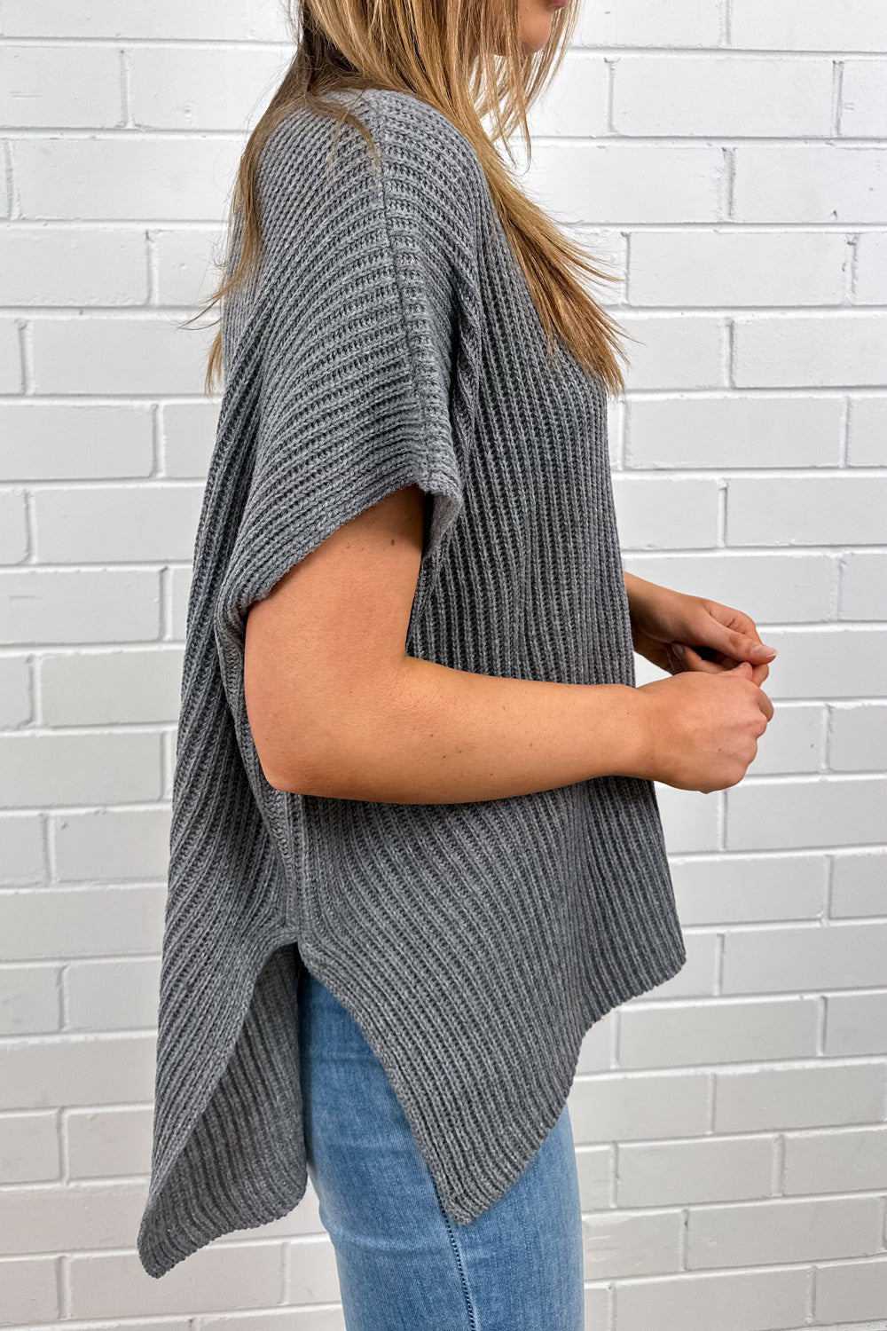 Classic Lightweight Ribbed Knit Top - Natural Cream