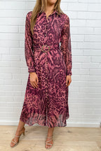 Blush Leopard Print Elevated Relaxed Feminine Dress