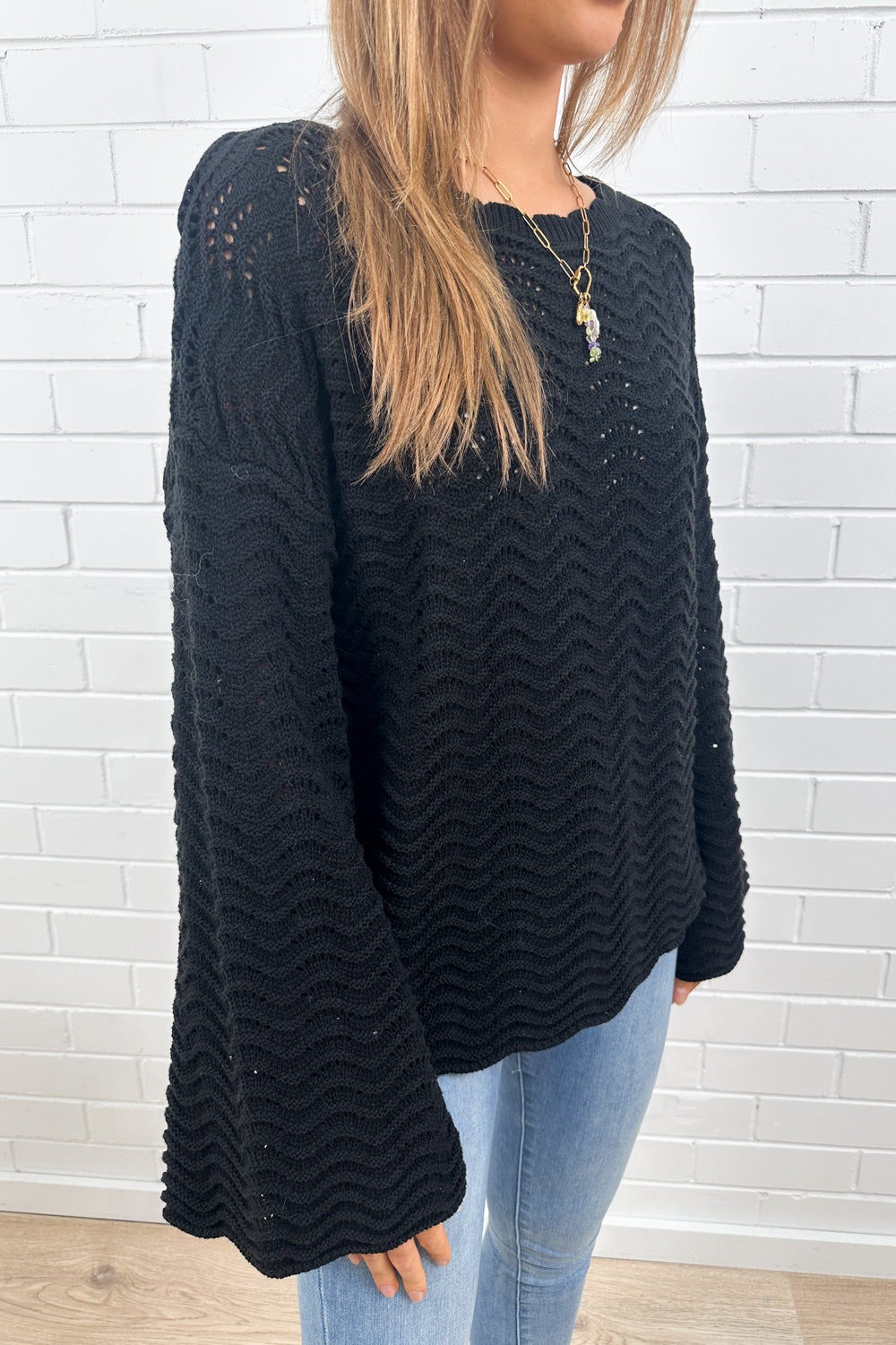 Cute Cropped Knit Top Pink Natural Layering