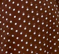 Chocolate Polka Dot Ruffled Floaty Dress